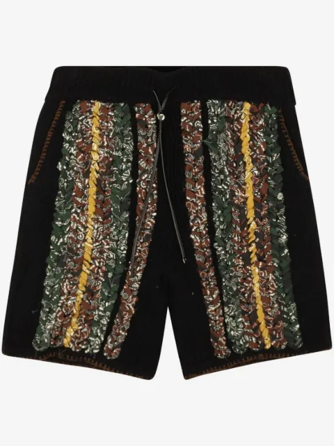 AMIRI bandana-print braided shorts