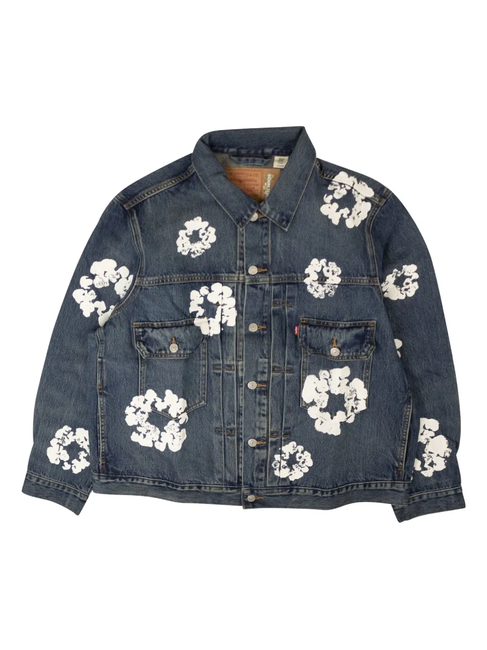 Denim Tears x Levis's All Over Wreath jacket | Blue | Image 1