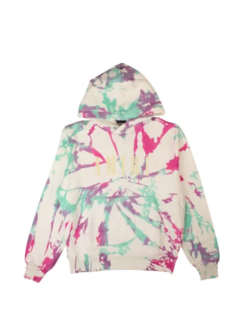 AMIRI logo-print tie-dye hoodie