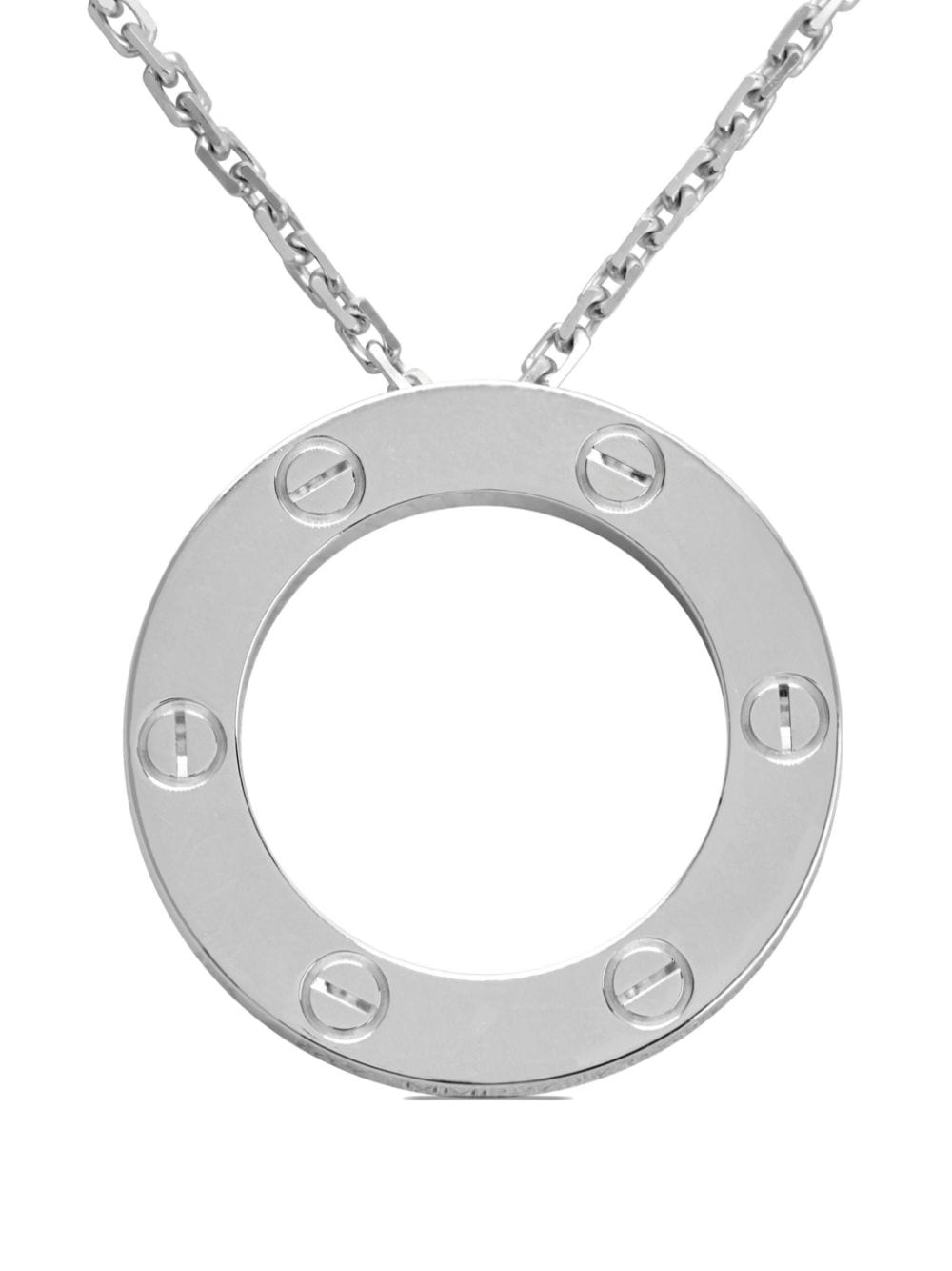 Image 2 of Cartier 2021 pre-owned 18kt white gold Love pendant necklace