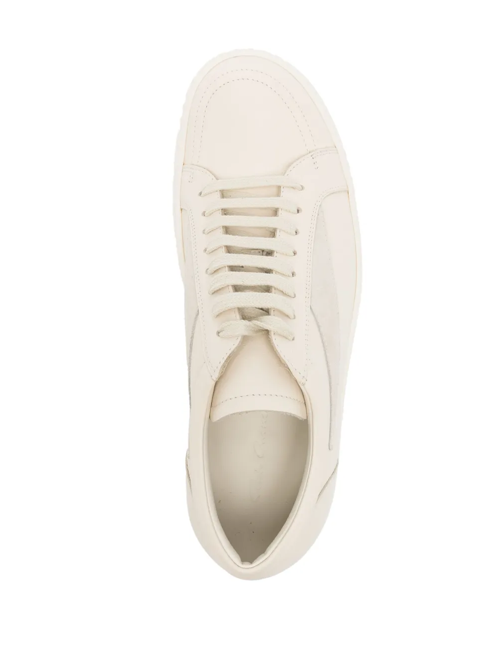 Rick Owens Lido Vintage leather sneakers Neutrals