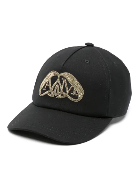 Alexander McQueen logo-embroidered wool cap