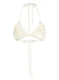 Cult Gaia Carita crochet-knit bikini top - White