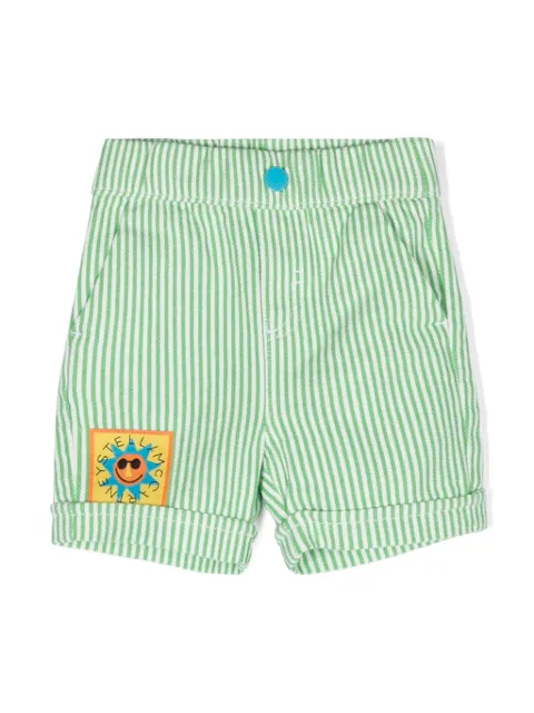 Stella McCartney Kids Sunshine striped shorts