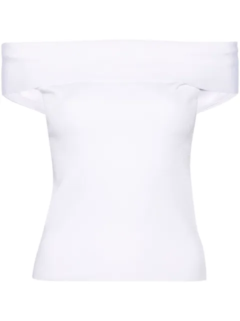 Fabiana Filippi off-shoulder fine-ribbed top