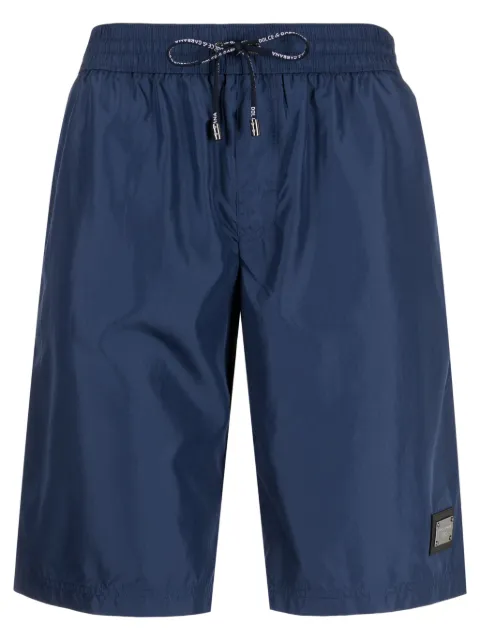 Dolce & Gabbana logo-appliqué swim shorts