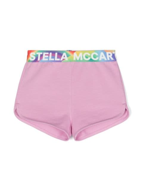 Stella McCartney Kids 로고 프린트 반바지