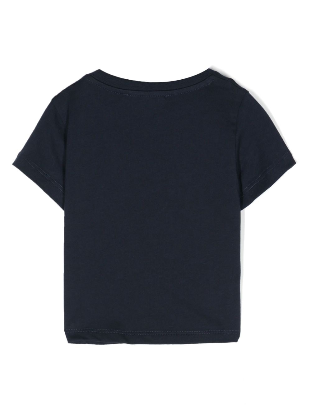 Balmain Kids T-shirt met metallic-logo - Blauw