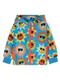 Stella McCartney Kids smiley-suns zipped jacket - Blue
