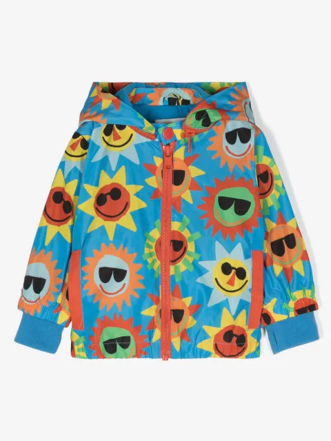 Stella McCartney Kids smiley-suns zipped jacket