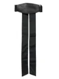 Something Wicked logo-plaque leather blindfold - Black