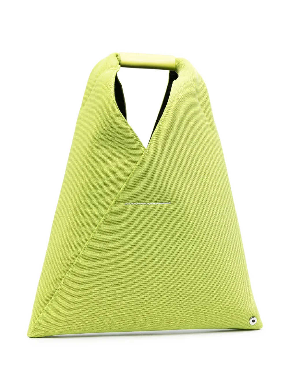 Shop Mm6 Maison Margiela Small Japanese Triangle Bag In Green