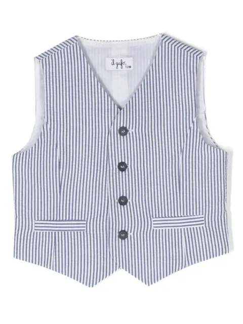 Il Gufo chaleco con rayas estampadas