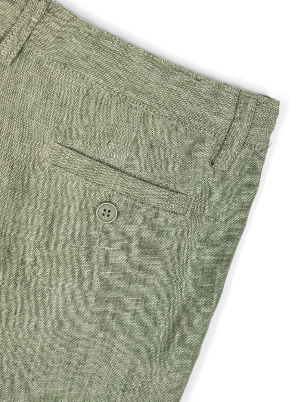 Shop Il Gufo Mélange Slim-cut Trousers In Green