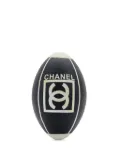 CHANEL Pre-Owned 2007 logo-print rugby ball - Black