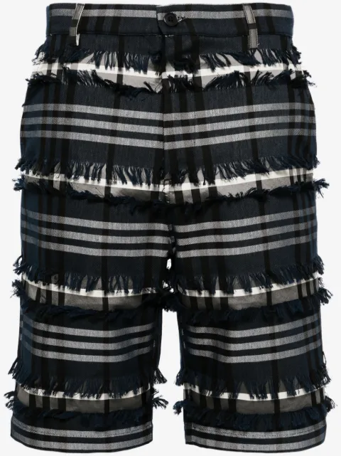 Henrik Vibskov pantalones cortos a cuadros