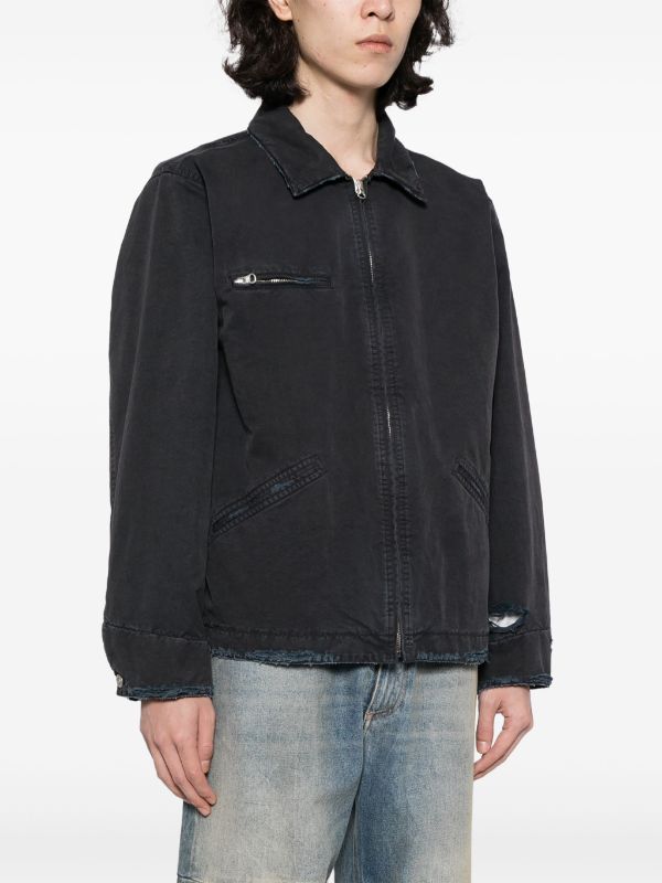 MM6 Maison Margiela zip-front Cotton Jacket - Farfetch