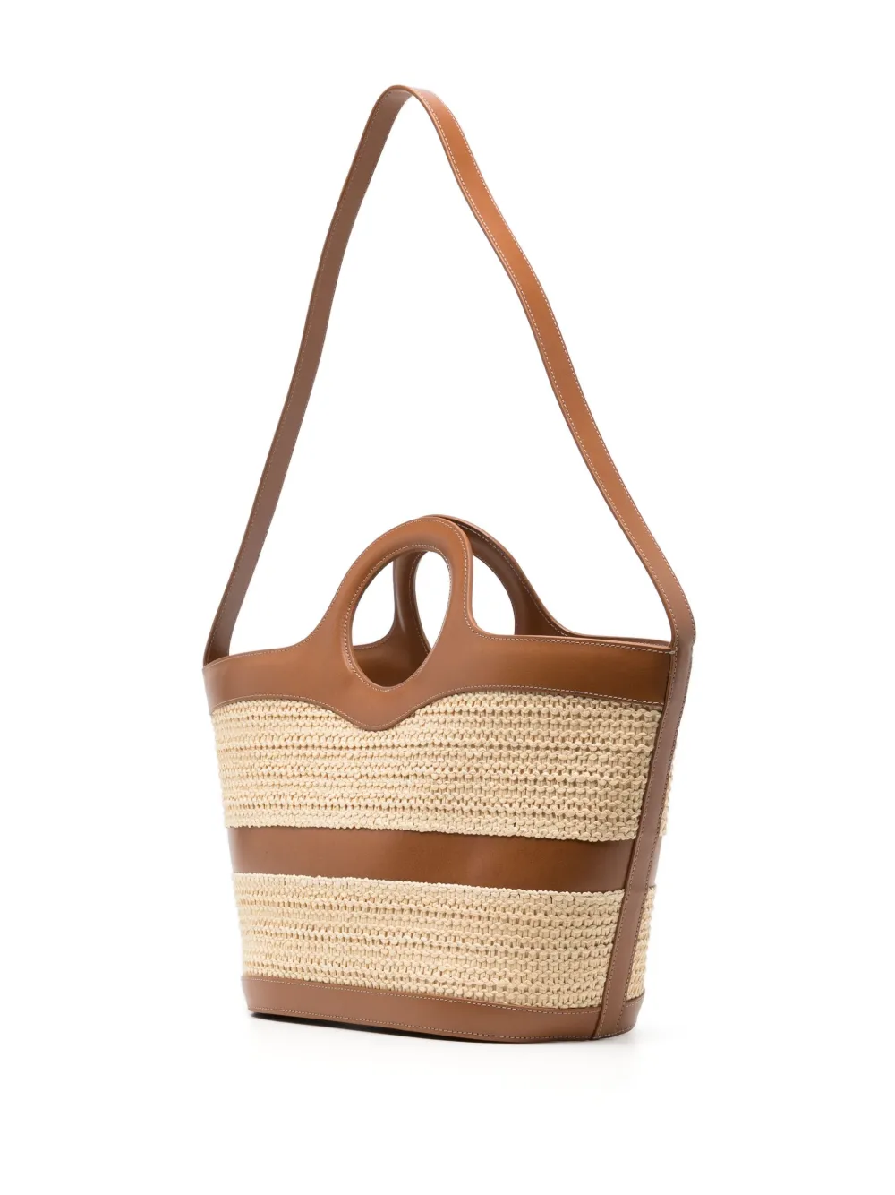 Shop Hereu Nasta Raffia Tote Bag In Neutrals