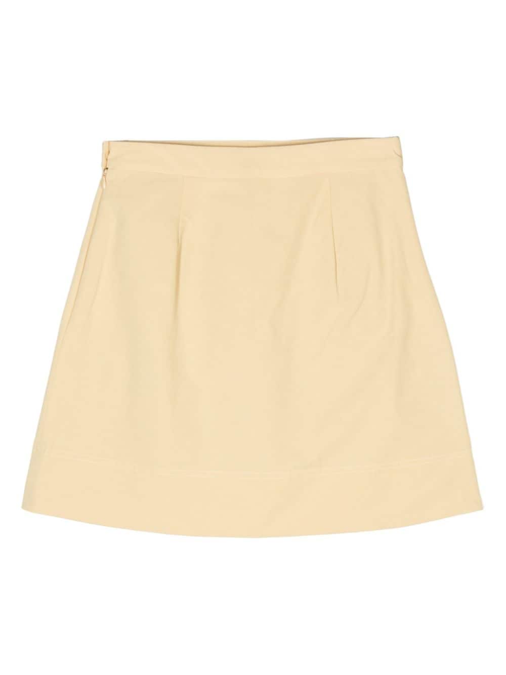 Shop Aspesi Abigayle Mini Skirt In Yellow