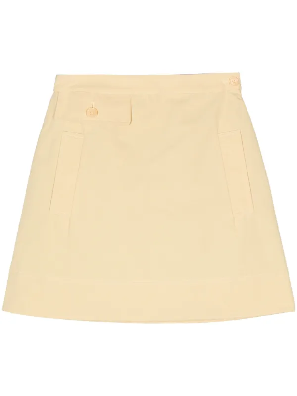 ASPESI Abigayle Mini Skirt in Yellow