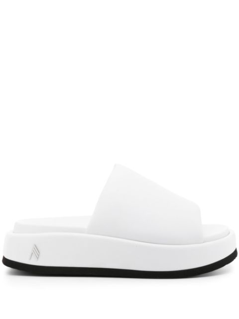 The Attico Mia Flatform-Pantoletten aus Leder