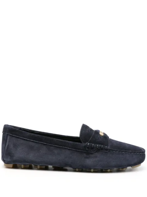 Miu Miu penny-detail suede loafers