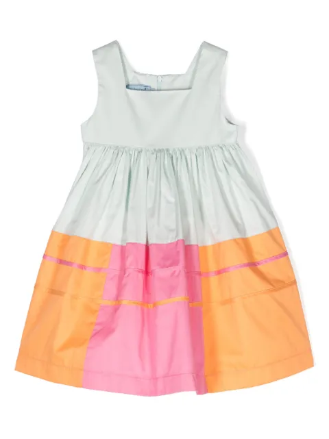 Mi Mi Sol vestido fruncido con diseño color block