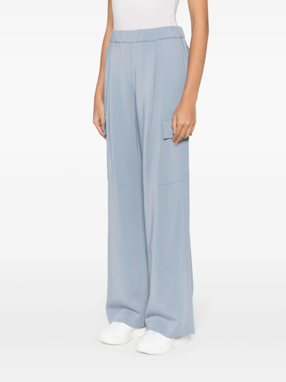 Lorena Antoniazzi Weite Cargohose In Blau