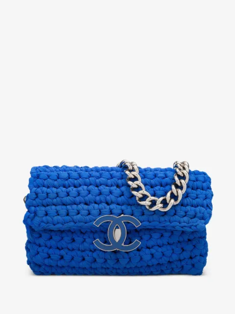 CHANEL Pre-Owned Borsa a spalla Classic Flap Crochet 2014
