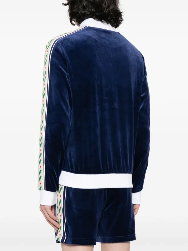 Casablanca Laurel ロゴ トラックジャケット | ブルー | FARFETCH JP
