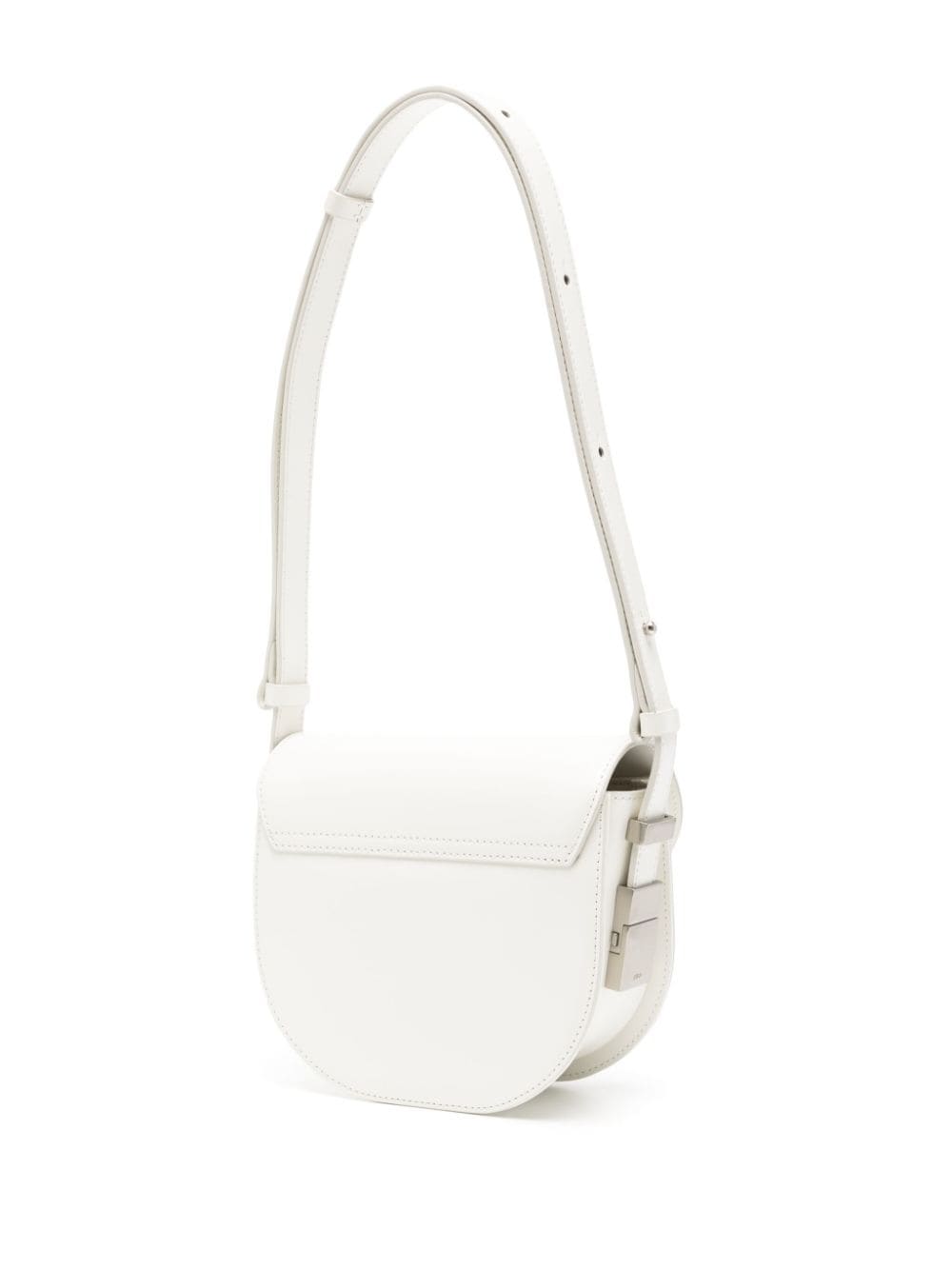 Shop Osoi Cubby Calf-leather Shoulder Bag In White