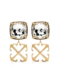 Off-White Arrows-motif drop earrings - Gold