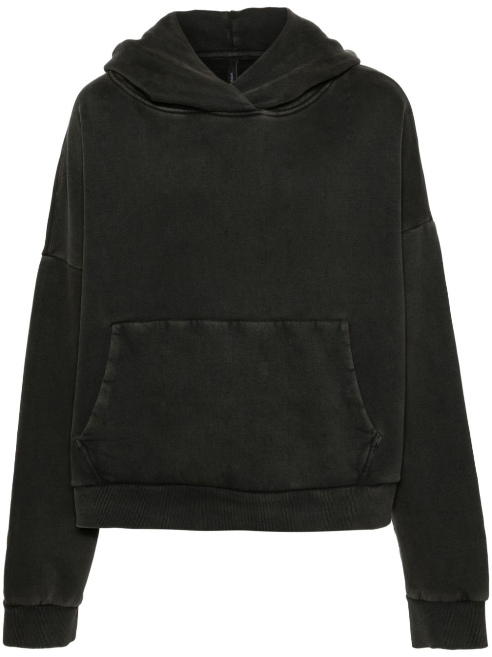 Entire Studios Drop-shoulder Organic-cotton Hoodie In Black