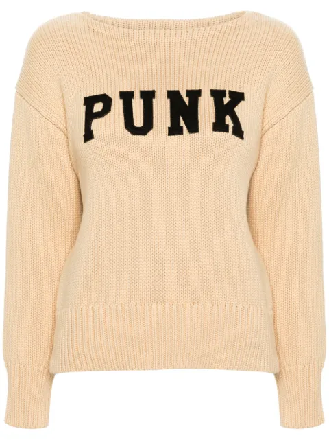 R13 logo-patch cotton jumper