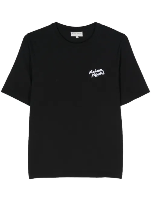 T-shirt en coton à logo brodé - Maison Kitsuné - Modalova