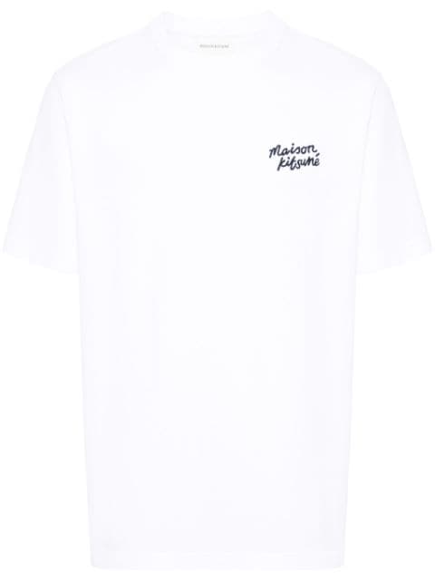 Maison Kitsuné embroidered-logo cotton T-shirt