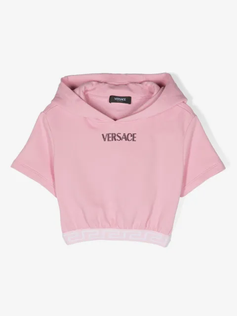 Versace Kids hoodie con detalles del logo