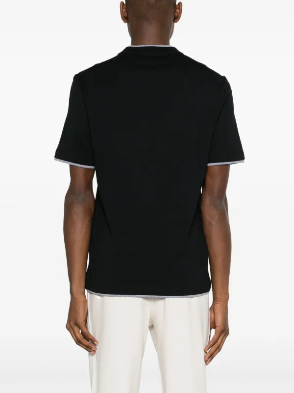 Brunello Cucinelli レイヤード Tシャツ | ブラック | FARFETCH JP