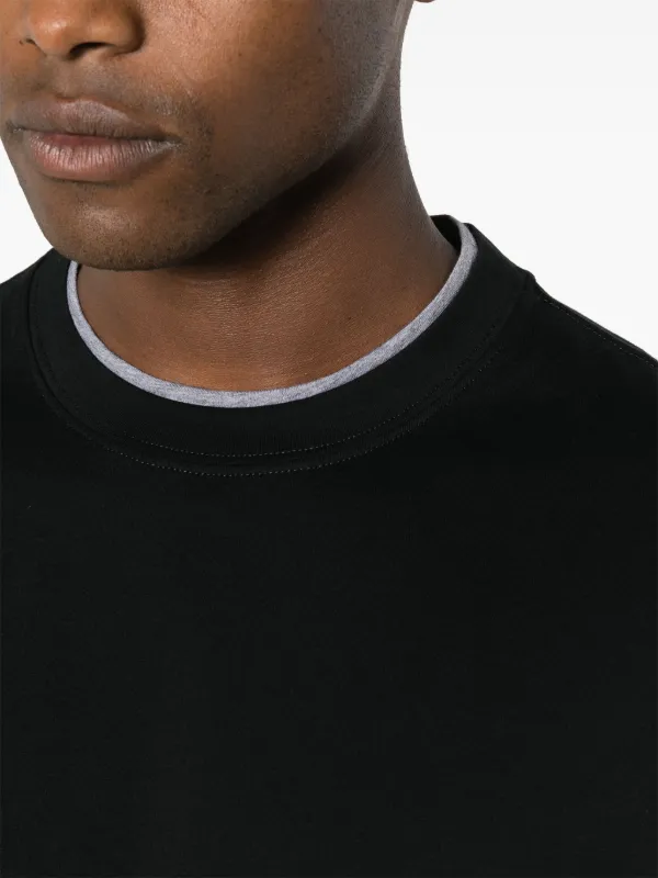 Brunello Cucinelli レイヤード Tシャツ | ブラック | FARFETCH JP