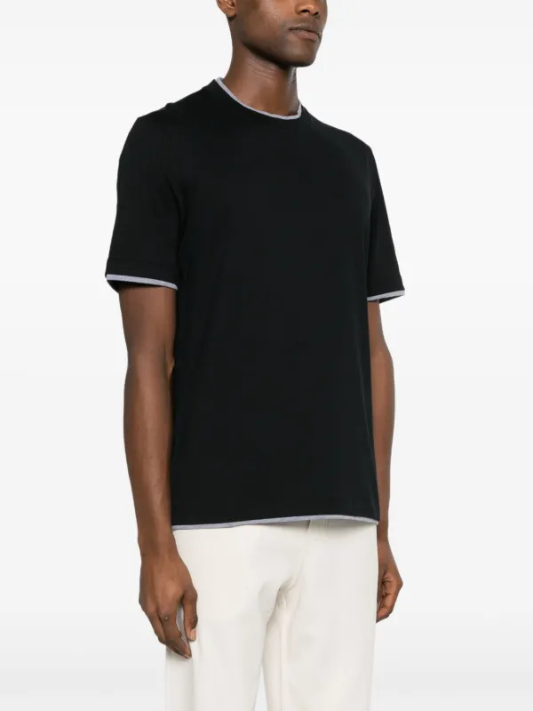 Brunello Cucinelli レイヤード Tシャツ | ブラック | FARFETCH JP