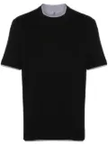 Brunello Cucinelli layered-effect T-shirt - Black
