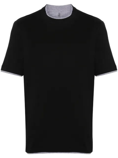 Brunello Cucinelli playera con logo efecto