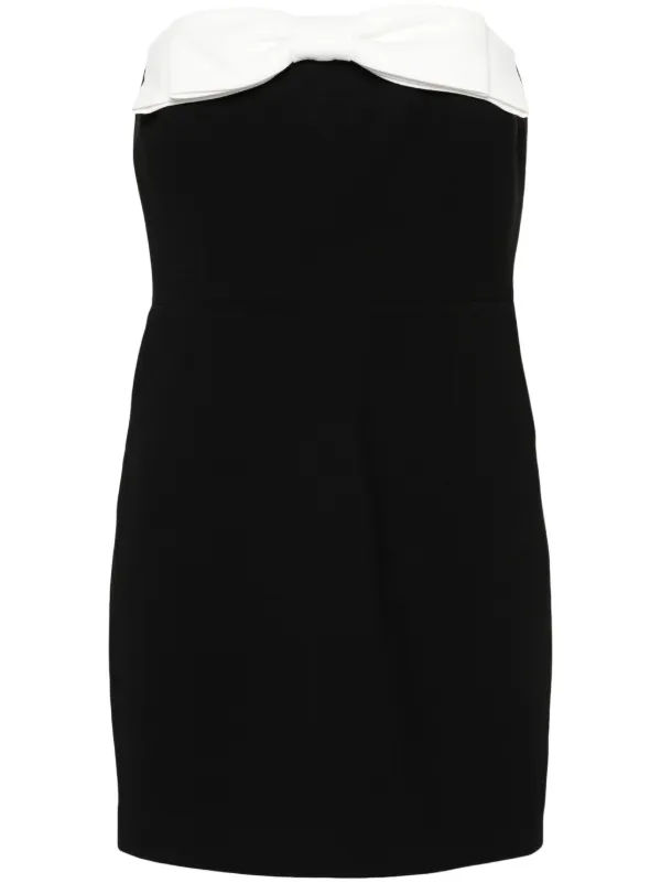 The New Arrivals Ilkyaz Ozel Elea Bow Mini Dress - Black