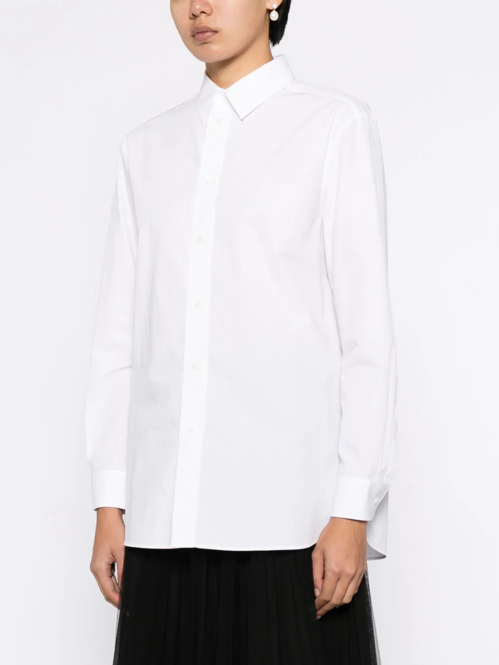 RED Valentino Gestreepte blouse Wit