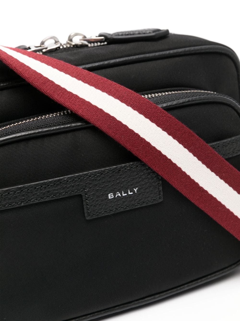 Shop Bally Code Messenger Bag In Black