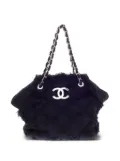 CHANEL Pre-Owned 2009 large Crochet Nature tote bag - Black