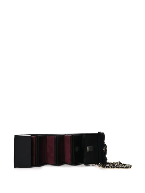 CHANEL Pre-Owned Mini Flap Accordion Jewellery Box | Black | FARFETCH