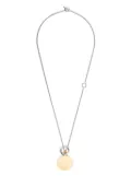 Jil Sander two-tone engraved necklace - Yellow