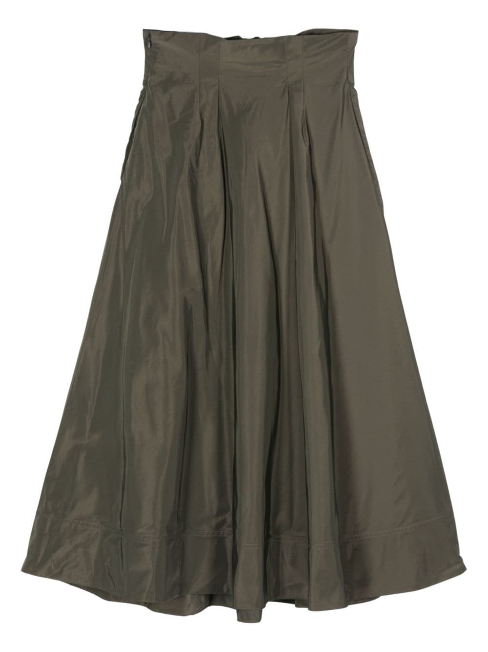 Shop Aspesi Francine Midi Skirt In Green