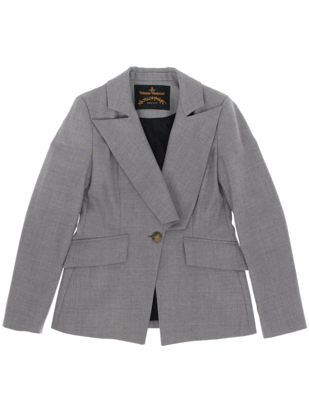 2017-2018 double-breasted wool blazer